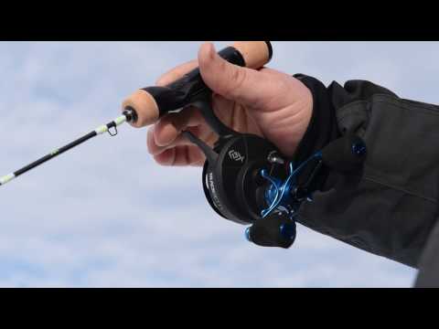 Moulinet 13 Fishing Free Fall Ghost Patriot Pour Pêche Sur Glace - Main Droite