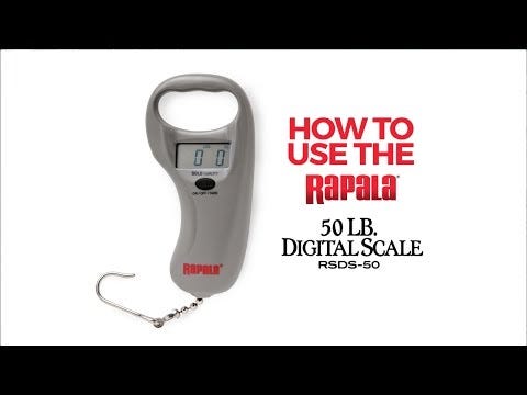 Rapala Pesimetro Digitale Con Memoria 25 Kg – Bilancia Compatta Impermeabile Con Display Illuminato, Tara E Totale, Per Pesca Sportiva - 6