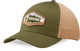 Donator Curved Brim Snapback Ballcap (Green w/ 13 FISHING Bass Logo- Mid Profile - Mesh Back)