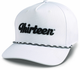 13 Fishing Athletic Rope Cap White Cursive