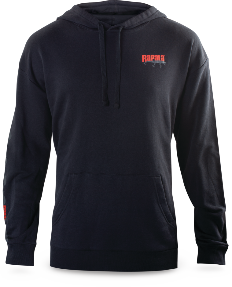 Rapala Black Fleece Pullover Hoodie