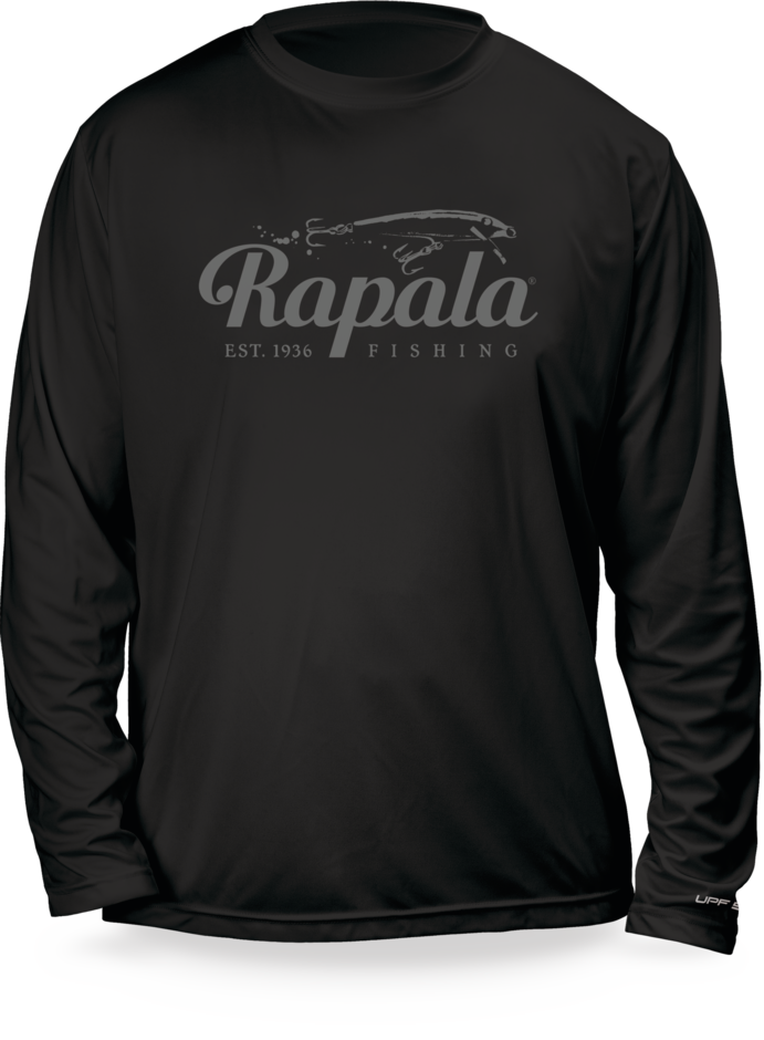 Rapala Floater Performance Longsleeve Tee in Black