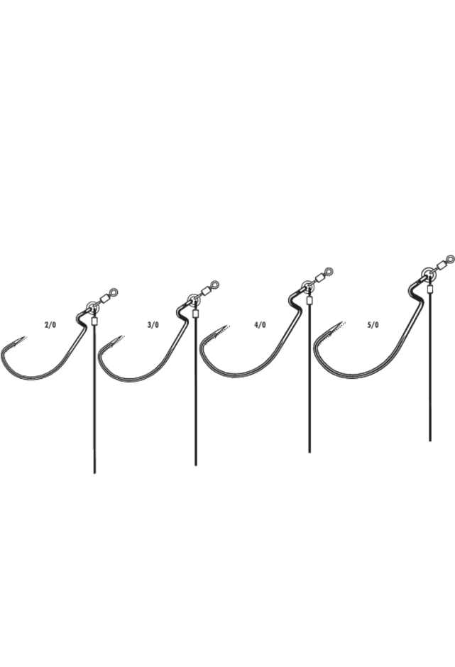 Tokyo Rig Heavy Duty Wide Gap Black Nickel #5/0