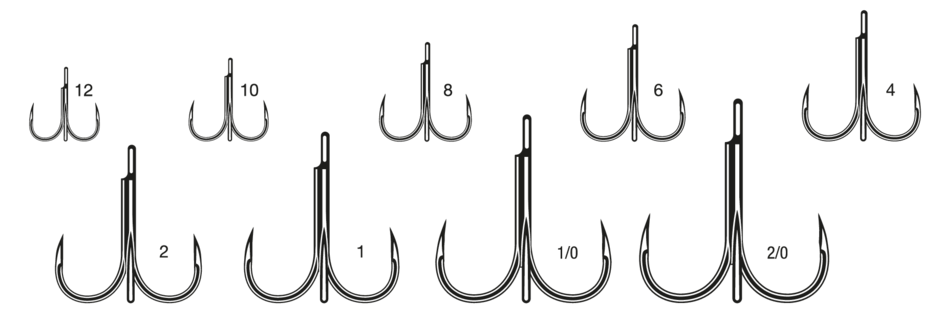 1X STRONG INLINE BARBLESS TREBLE 7547BBN X5 10