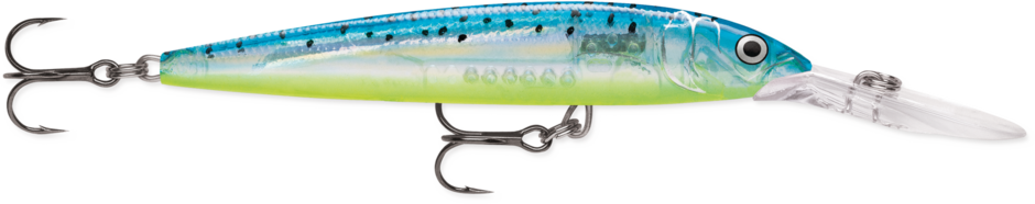 Down Deep Husky Jerk 10 Glass Blue Minnow