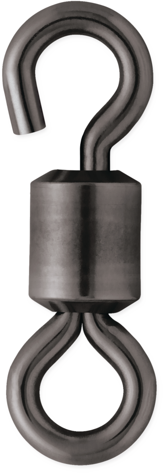 Blk SS Open Eye Roll Swivl #8