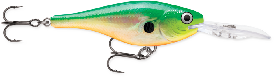 Glass Shad Rap 04 Glass Chartreuse Shad
