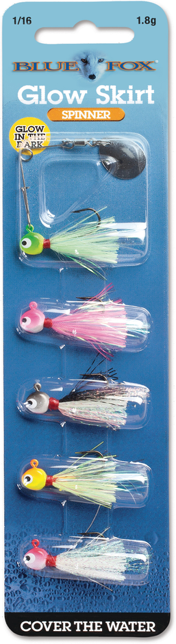 Blue Fox Glow Spin Kit 1/16 oz