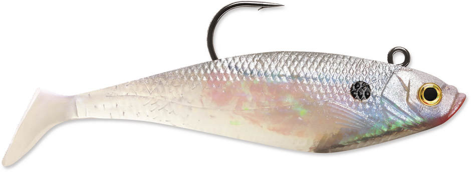 WildEye Swim Shad 04 Bunker Fishing Lures (3-Pack) - Ultra-Realistic Soft Bait With 3D Eyes & Holographic Finish - View #4
