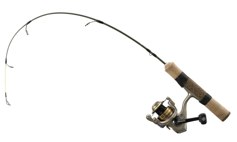 Microtec Walleye Ice Combo - 28" M (Medium) - Deadstick with Longer Full Grip For Rod Holders