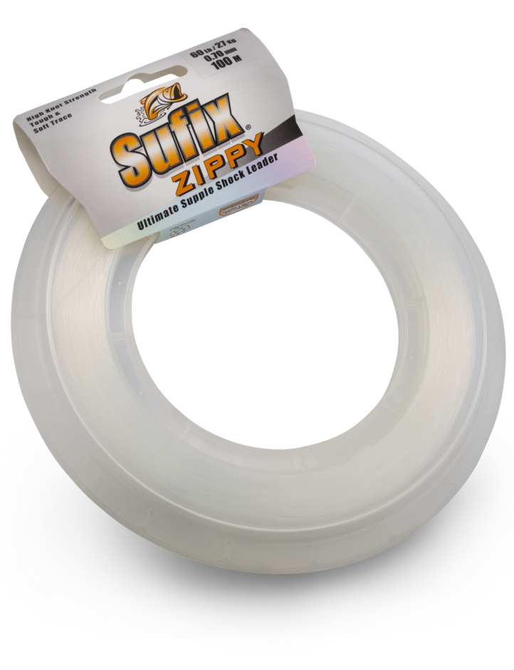 ZIPPY SUPPLE SHOCK LEADER 80M 1.00MM/60.0KG/#40/130LB/CLEAR