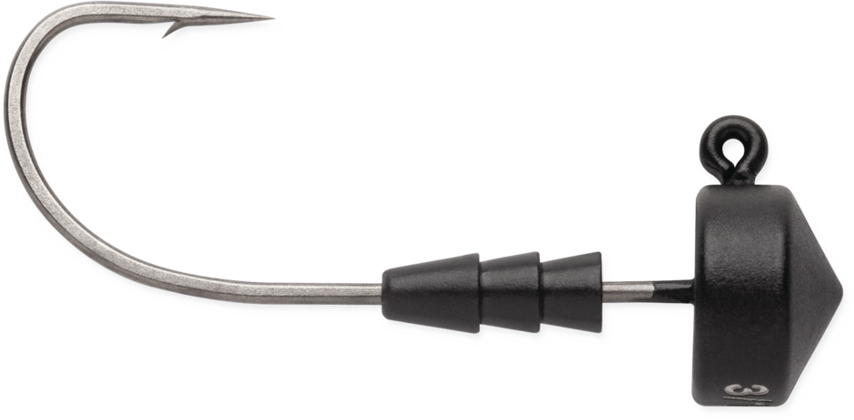 RedLine Series Tungsten Ned Head Jig 1/4 #2/0 Matte Black