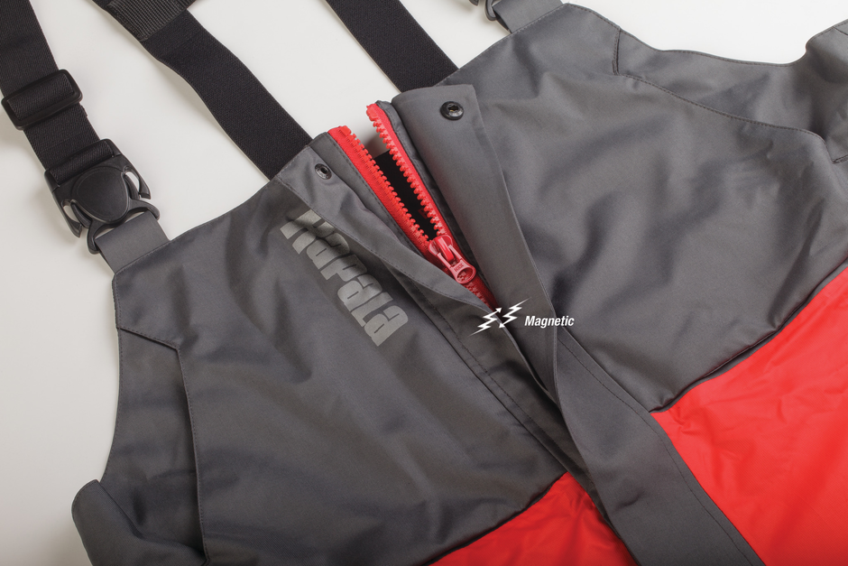 Rapala Rain Bib Grey Red - L