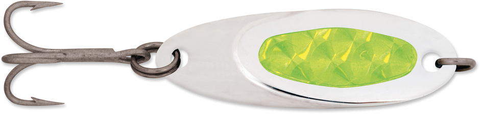 3/4 oz CAST CHAMP Chrome / Flo. Green Prism-Lite