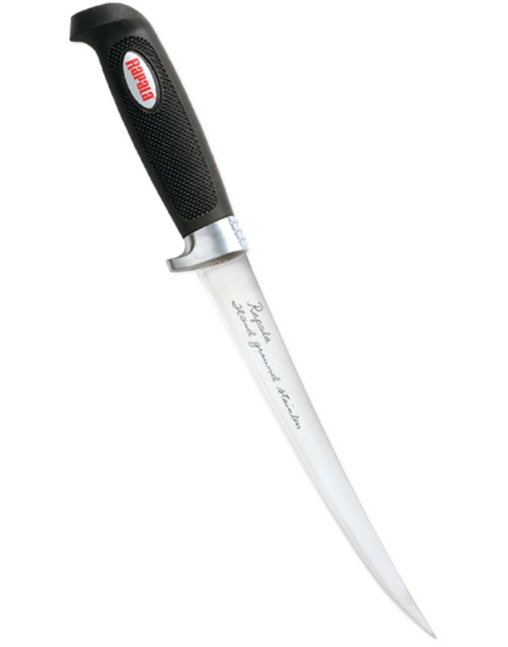 Soft Grip Fillet Knive with Sharpener 15 cm