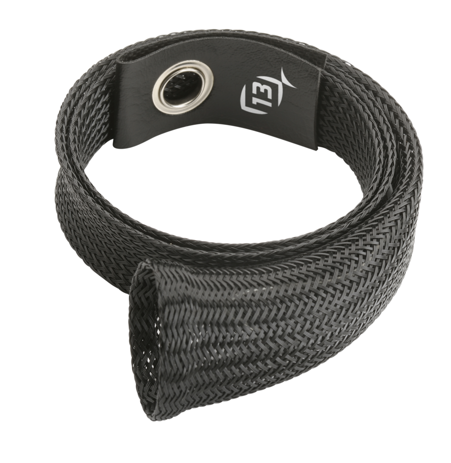 13 Fishing Ice Rod Sleeve - Black w/ leather tip for rods up to 38"