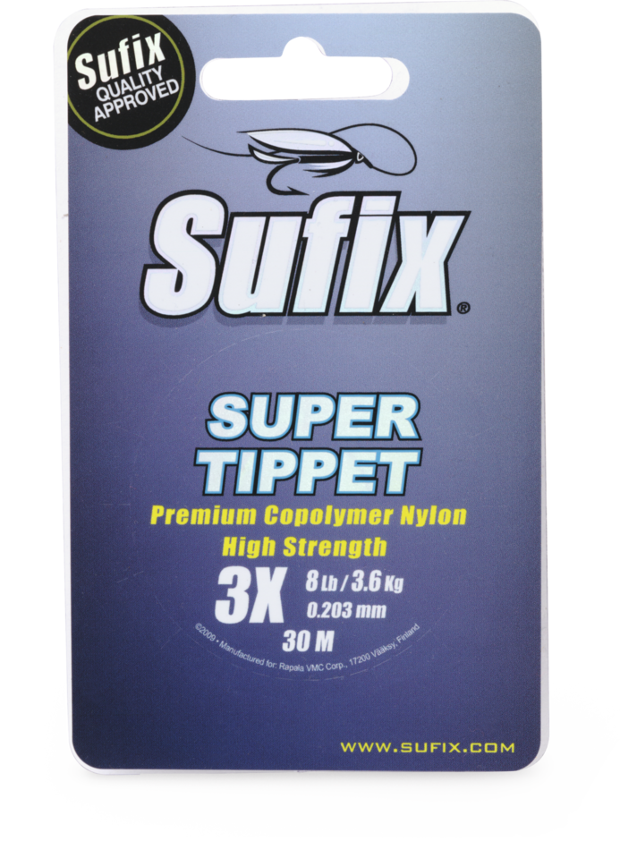 SUPER TIPPET 30M+PVC 0.279MM/6.8KG/#2.5/15LB/0X CLEAR