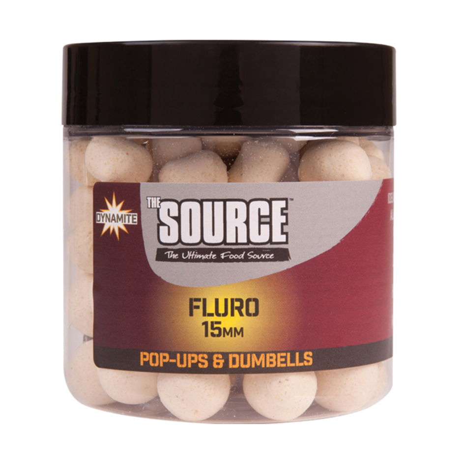 Source - White Fluro Pop-Ups 15mm - Pot