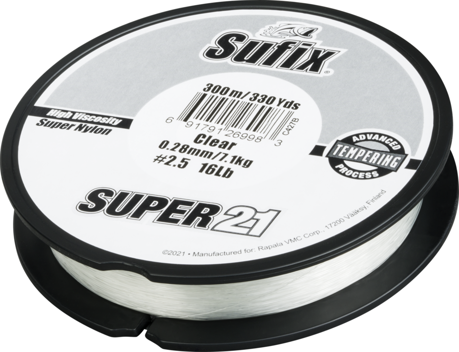 SUPER 21 300M 0.28MM/7.1KG/#2.5/16LB/CLEAR