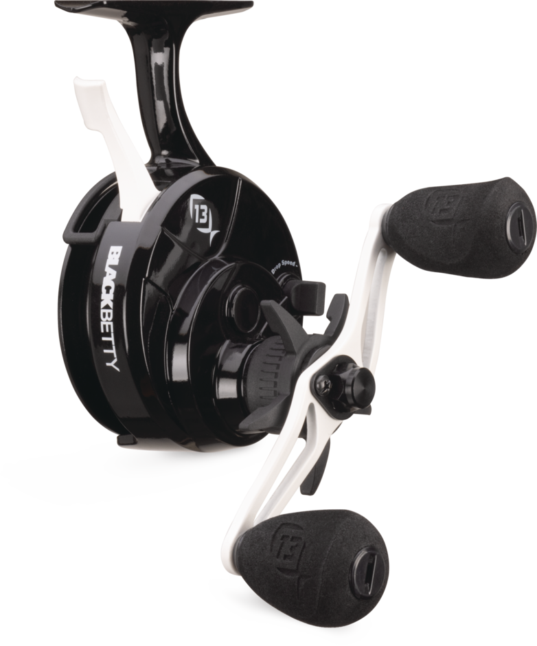 FreeFall Ghost Aluminum Ice Reel | 13 Fishing