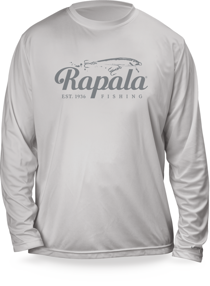 Rapala Floater Performance Long Sleeve Tee - Gray - Rapala