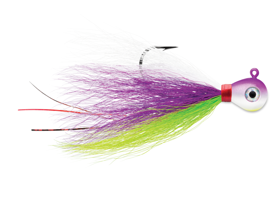 Bucktail Jig 1/4 Purple Albino
