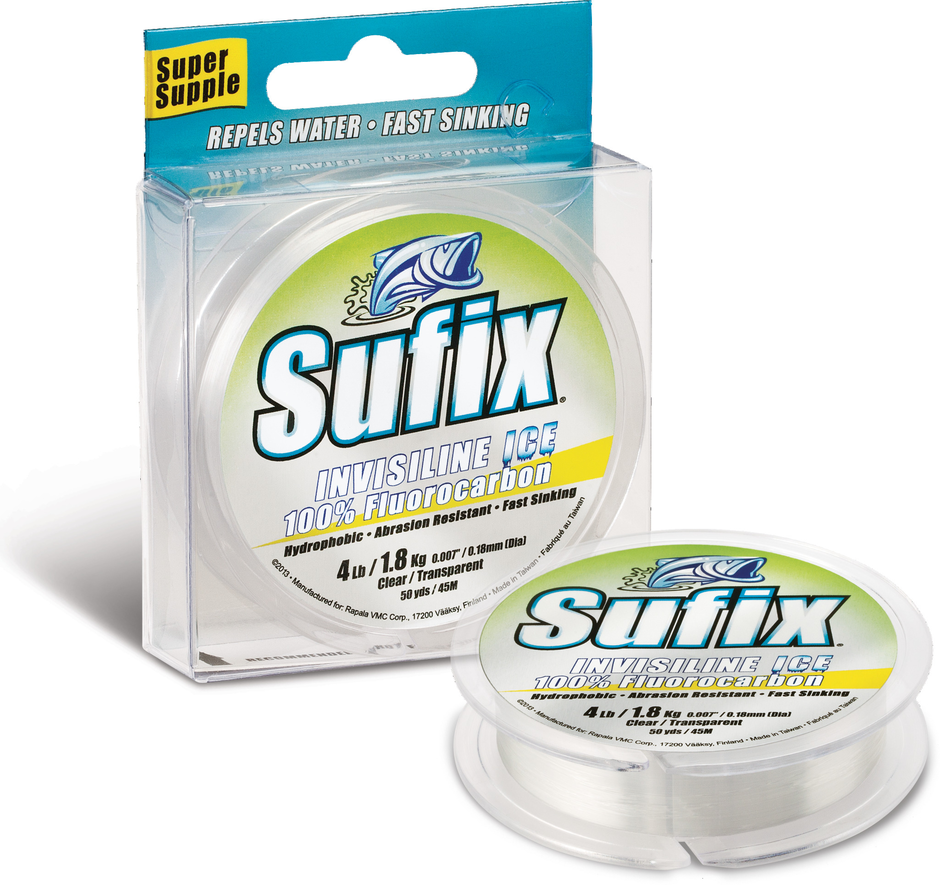 INVISILINE ICE FLUOROCARBON 50M 0.28MM/5.5KG/#2.5/12.1LB/CLEAR