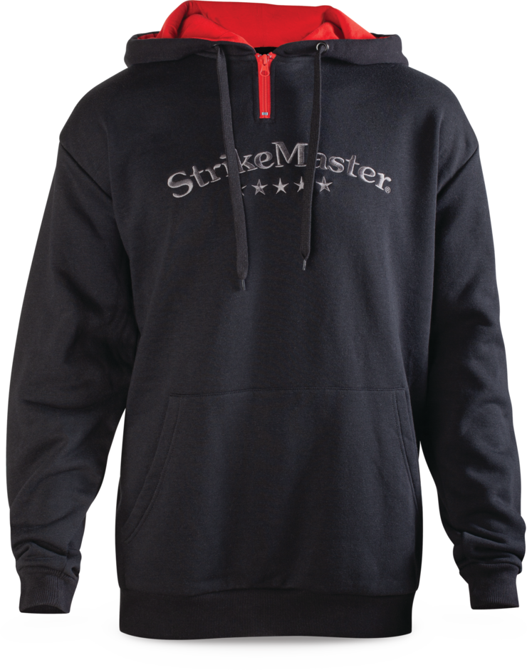 StrikeMaster Sweatshirt - Black Zip Hoodie XXL