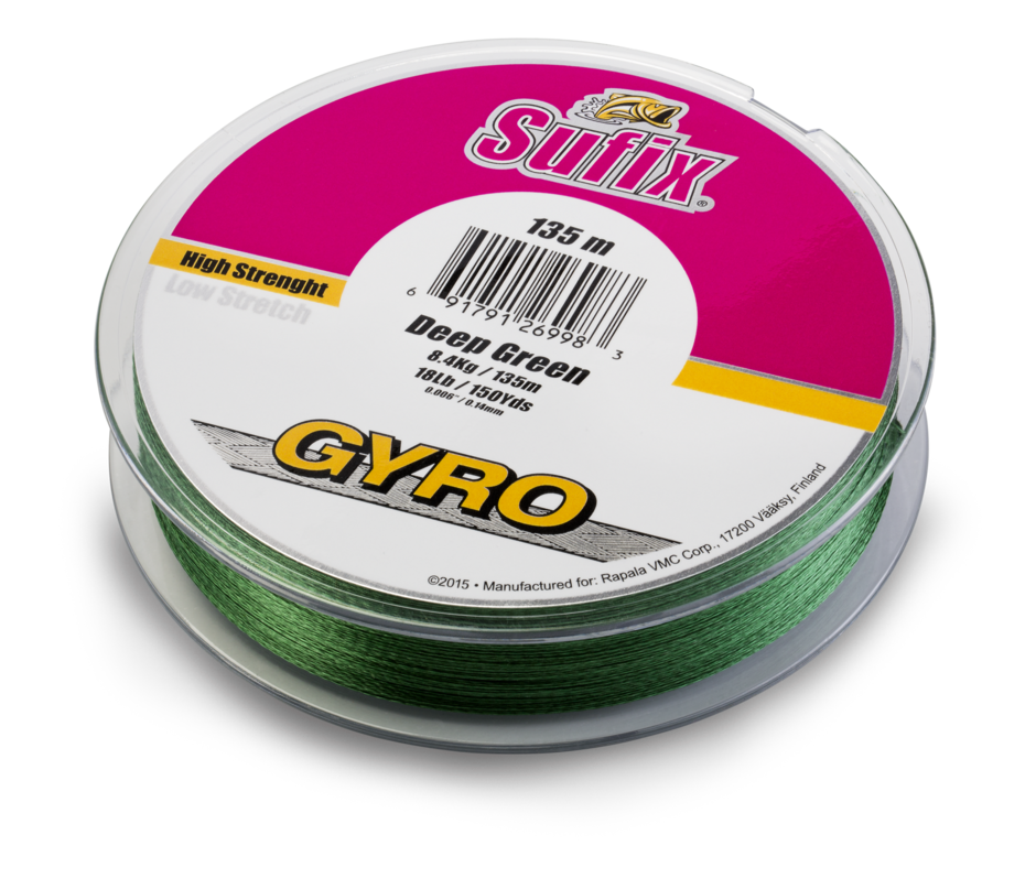 GYRO BRAID 250M 0.30MM/17.0KG/PE3/37LB/DEEP GREEN