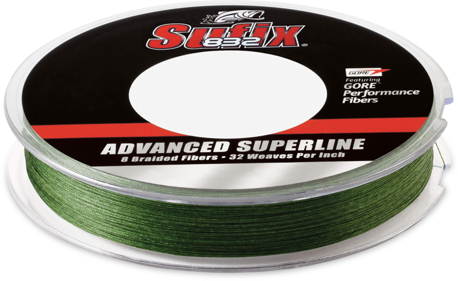832 BRAID 120M 0.24MM/17.7KG/PE2/39LB/LOW VIS GREEN