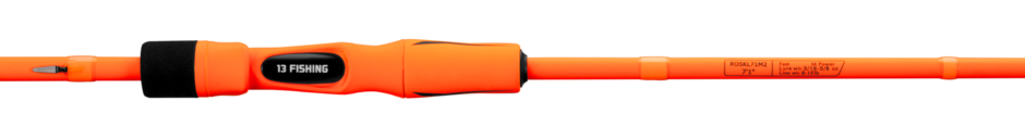 Radioactive Orange Spinning Rod