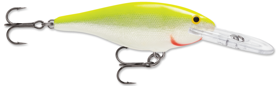 Shad Rap 08 Silver Fluorescent Chartreuse
