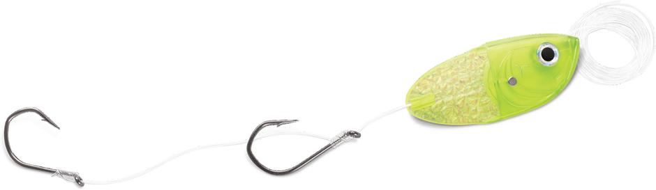 CUT BAIT HEAD WITH RIGGING CHROME BLUE