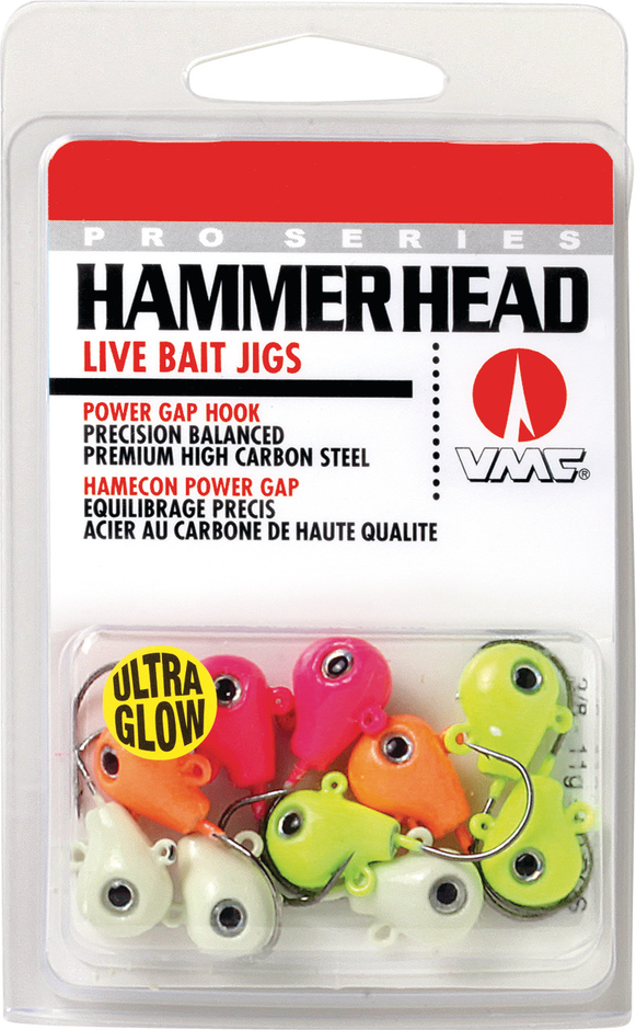 Hammer Head Jig Glow Kit 3/8  Assorted