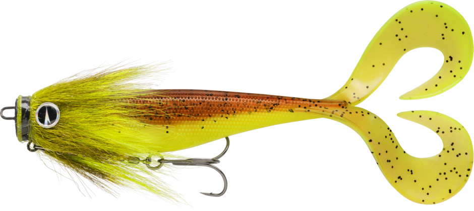 Rapala Soft Olio Prerigged 18 Chartreuse Pre-rigged Swimbait