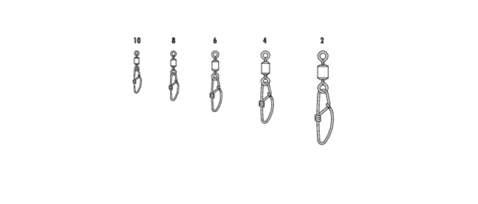 Touch-Lok? Snap Swivel #8  Black Nickel