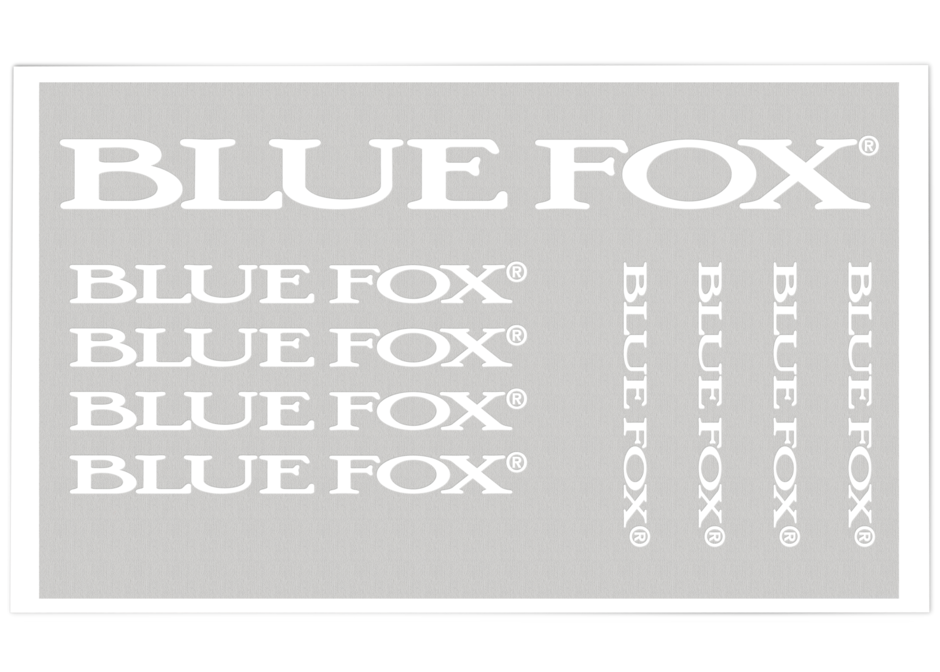 Blue Fox Pro Staff Decals Bulk