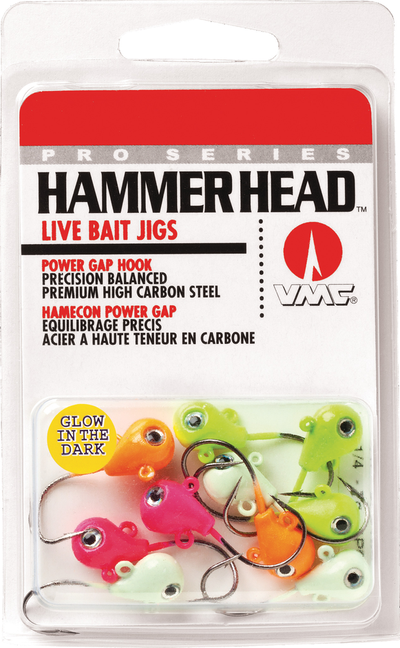 DHHJ Hammer Head Jig - 10 Assorted Glow Colors | VMC