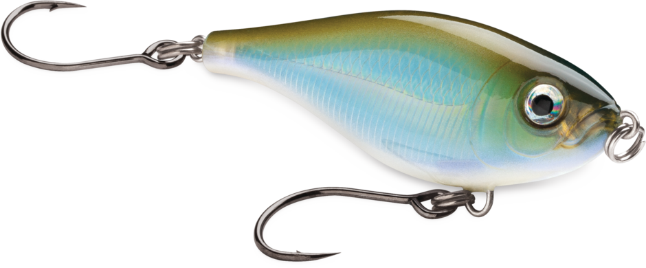 X-Rap Twitchin' Mullet 06 Moss Back Shiner