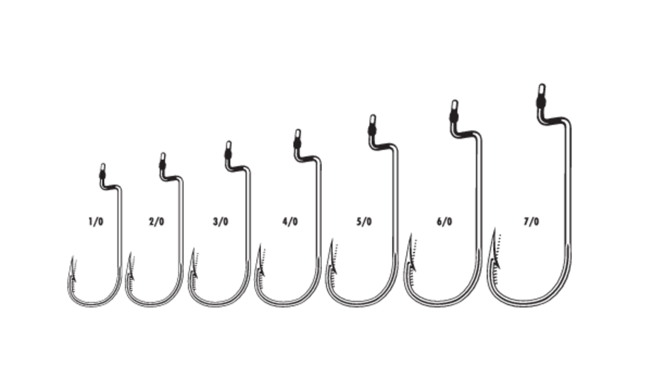 Heavy Duty Worm Hook Black Nickel #7/0 Black Nickel