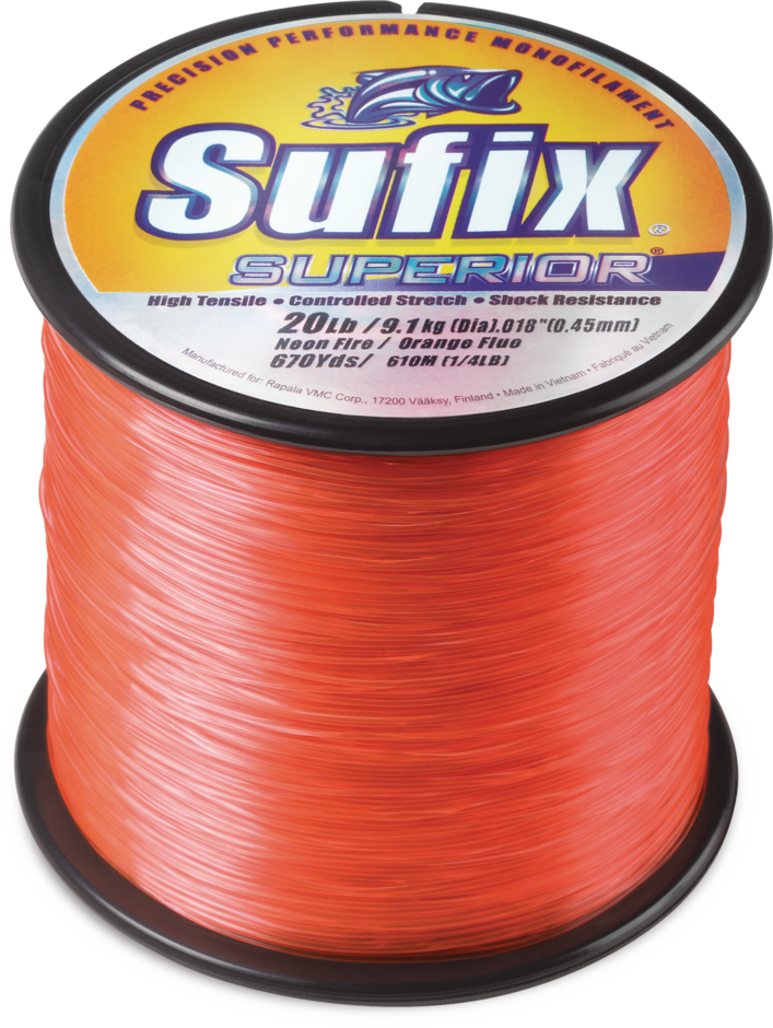 SUPERIOR 1LB 0.90MM/80LB/NEON FIRE