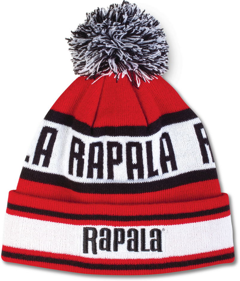 Rapala Pom Beanie - Red Black