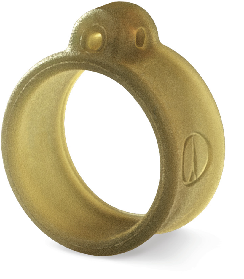 Crossover Ring Green Pumpkin #3 mm