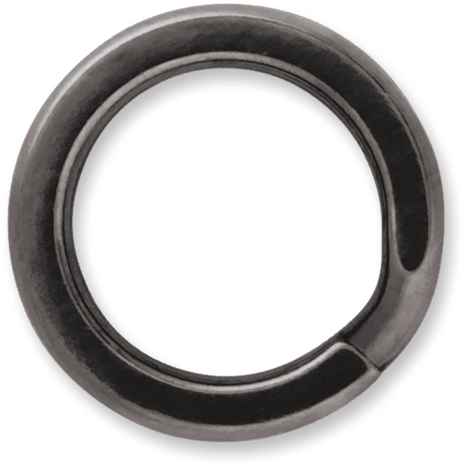 Black SS Split Ring #6