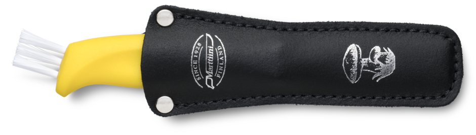 Mushroom knife, leather sheath MY Kumikahvapuukot