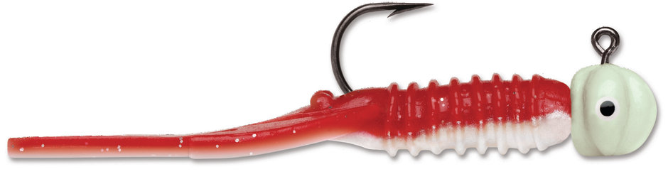 Nymph Jig 1/32  Red Pearl Glow