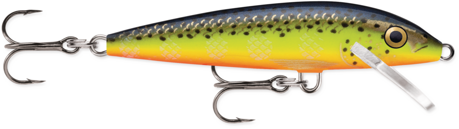 Esca Originale Rapala Original Floating Minnow - Odore Vivo - Due Taglie - Pesca In Acqua Dolce
