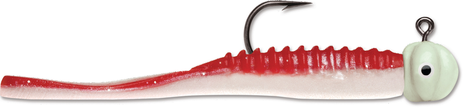 Flap Tail Jig 1/32  Red Pearl Glow