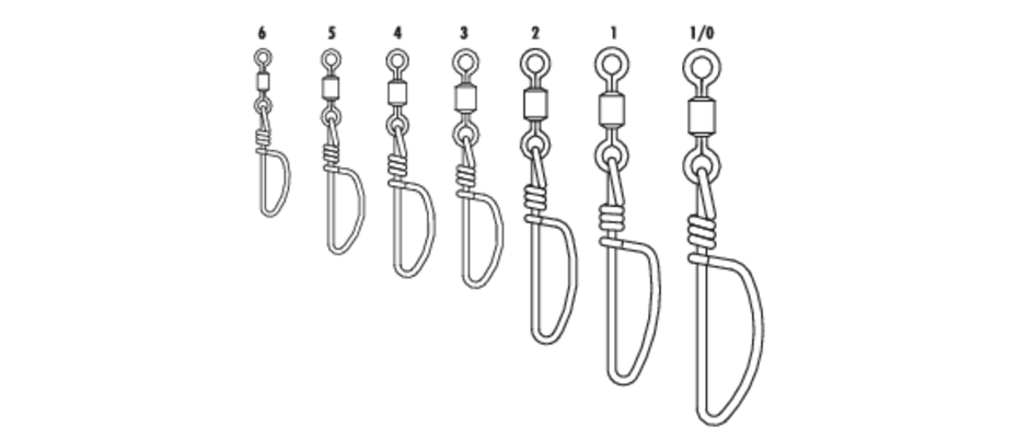 Black SS Tournament Snap Swivel #6