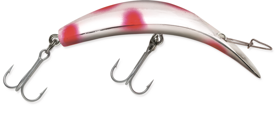 K14 KWIKFISH 4-1/4" Silver / Flo. Red Dot